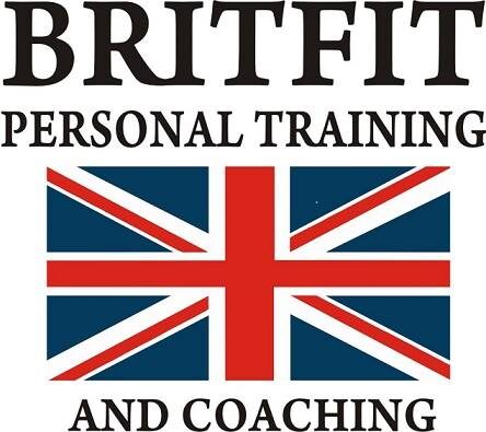 Britfit Personal Training and Coaching business logo showing the British Union flag