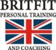 logo Britfit Personal Training and Coaching business logo showing the British Union flag